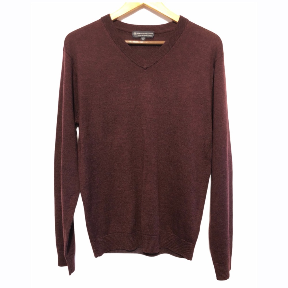 Fine Merino Wool Grandpa Sweater by Hart Schaffner Marx S